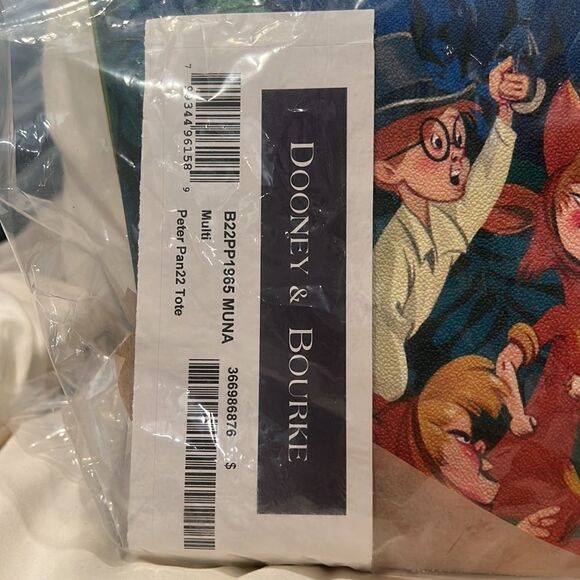 Dooney & Bourke X Disney Parks Peter Pan Tote Bag Wendy Tinker Bell tote NIB - Picture 6 of 13